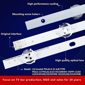 Bande lumineuse LED pour téléviseur LG 32 pouces RS-203 GDCH43LB11_LED3030_VO.5 pour modèle de téléviseur LG32 LN5100//32LN545B - Product Image 5
