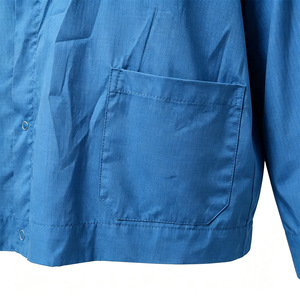 Combinaison <span class=keywords><strong>antistatique</strong></span> ESD avec pantalon, col rabattable, lavable et réutilisable, à fermeture éclair, anti-poussière, pour salle blanche et laboratoire, vente en gros - Product Image 3