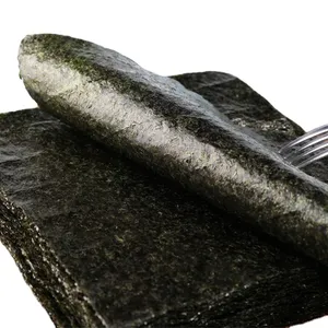 ISO22000 /Haccp/HALAL certificado 100% Sushi tostado natural Nori algas grado B 50 hojas por bolsa