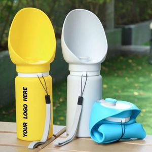 Portable <b>Dog</b> Travel <b>Bottle</b> With Foldable <b>Drinking</b> Cup for Walking, Outdoor Pet Water Dispenser, Custom Logo Promo Gift - Product Image 1