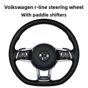 Volant sport multifonction original <span class=keywords><strong>R</strong></span>-Line à 3 branches pour Volkswagen Golf 7, Lavida, Magotan, CC, Passat – Compatible OLIVER - Product Image 3