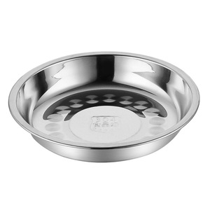 Plato redondo profundo de acero inoxidable 304 de 14-14.9 cm para uso doméstico y hotelero - Product Image 1