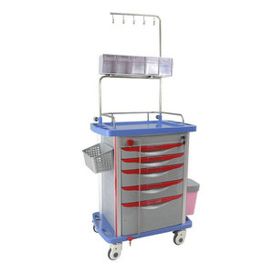 รถเข็นแพทย์ Help Health Hospital รุ่น M650 ABS พร้อมลิ้นชักและตู้เก็บของ สำหรับการพยาบาลและการรักษา - Product Image 3