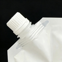 Sachet liquide mini en plastique biodégradable et recyclable de 500 ml avec bec verseur pour liquide vaisselle, shampoing, vodka, champagne