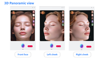 Analyseur de peau portable avec écran de 20,5 pouces, machine d'analyse de la peau 3D, analyse de la peau Bitmoji, machine d'analyse de la peau K33 Plus, scanner facial complet
