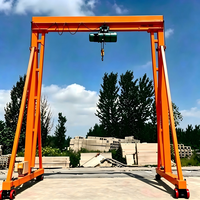 Grue portique sur pneus sans rail de qualité industrielle, 7 tonnes, électrique, télécommandée, pour la fabrication d'acier