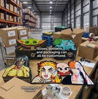 Alfombra Personalizada al por Mayor con Estampado de Personajes de Anime, Alfombra Lavable Antideslizante con Diseño de Dibujos Animados para Decoración del Hogar, para Dormitorio