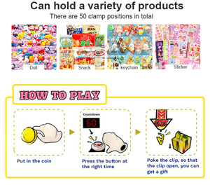 Máquina de Juegos de Peluche con Monedas para Niños Pequeños, Máquina de Premios de Boutique, Mini Máquina de Juegos - Product Image 4