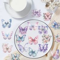 50 pegatinas de mariposas de dibujos animados para mascotas, impermeables, para coche, teléfono móvil, portátil, botella de agua