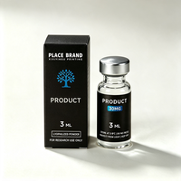 Autocollants en vinyle PVC résistant à la chaleur, étiquettes personnalisées pour flacons de peptides et boîtes d'emballage de 3 ml/10 ml/30 ml, insert intérieur personnalisable