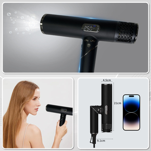 Sèche-cheveux professionnel multifonctionnel pliable à poignée, haute vitesse BLDC 110000 tr/min, pour usage en salon - Product Image 4