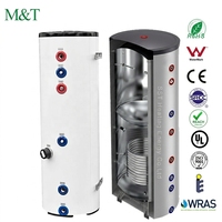 Pompe à chaleur pour piscine en acier inoxydable approuvée WRAS, réservoir de 200L, 300L, 500L, solaire et électrique, à source d'air, pour usage domestique