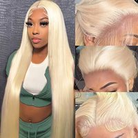 Perruque frontale sans colle transparente Full HD de 30-36 pouces, cheveux humains non traités, 100% cuticules alignées, cheveux vierges indiens bruts pour femmes