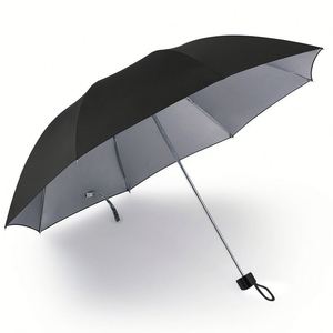 Paraguas Plegable de Tres Secciones con Varillas de Acero 8K, Resistente al Viento y a la Lluvia, con Diseño Vaquero, Portátil para Viajes - Product Image 3