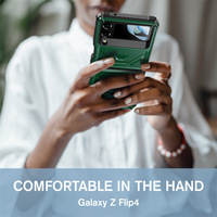 Étui de téléphone de luxe pour Samsung, protection d'écran antichoc, étui de téléphone portable noir pour Samsung Z Flip 4 Z Flip3
