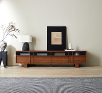 Dreamhause Hotel Mobilier de salon Meuble TV en bois massif Buffet de rangement en bois