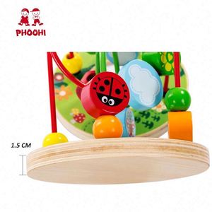 Miroir de jardin jouet éducatif pour bébé labyrinthe de perles en bois pour les tout-petits 1 + - Product Image 4