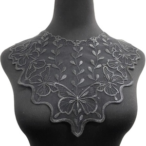 MSBJ0460 Venta caliente señoras accesorio poliéster hueco encaje bordado cuello desmontable - Product Image 1