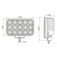 Projecteur de travail LED 6 pouces à faisceau large IP69K, éclairage auxiliaire pour camions, tracteurs, remorques, machines agricoles