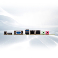 Carte mère Mini ITX industrielle professionnelle DC 12V Rs485 avec 2 * RJ45 9 * USB 6 * COM 2 ports HDMI