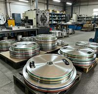Disques de poids pour haltères de compétition en acier électroplaqué, avec logo personnalisé, pour équipement de gym, disques de poids calibrés.
