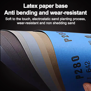 Các loại Grit silicon carbide cao không thấm nước hình chữ nhật giấy nhám gói 60 80 120 240 400 600 800 1000 cho gỗ đánh bóng kim loại - Product Image 2