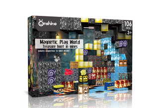 106PCS Magnetic Mine <span class=keywords><strong>Building</strong></span> Cube trò chơi xây dựng đồ chơi STEM Montessori xếp chồng khối xây dựng đồ chơi 2.0 cm ASTM CPC CE EN71 - Product Image 2