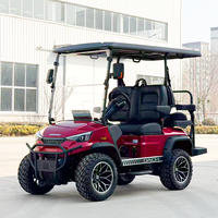 Voiture de golf électrique DC-H-F2+2, chariot de golf surélevé pour la chasse, 4 places, conception professionnelle, buggy de golf personnalisé