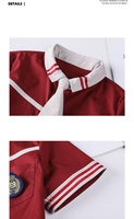 ZN-Summer Anti-rétrécissement tissé Polyester Spandex anti-boulochage conception chinois uniformes scolaires primaires pour les enfants