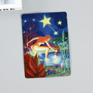 Sachet plastique PE à trois soudures, prêt pour la supermarché, pour emballage cosmétique, masque en feuille d'aluminium avec fermeture éclair - pour expositions - Product Image 6