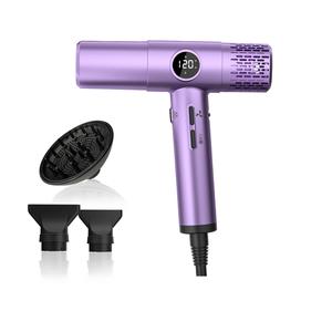 مجفف شعر احترافي للسفر بقوة 1800 واط، خفيف الوزن مع محرك BLDC، أيونات سالبة، ناشر على شكل حرف T ومركزات تصفيف كهربائية - Product Image 3