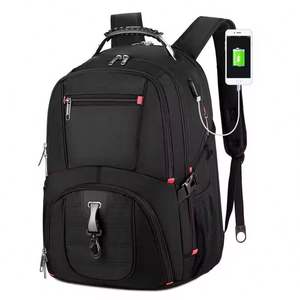 Sac à dos d'ordinateur portable d'école imperméable avec logo personnalisé, avec fonction de charge USB, antivol, sacs de voyage intelligents pour femmes et hommes - Product Image 1