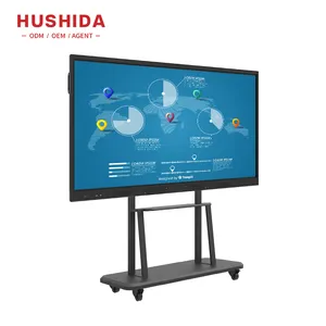 Customized All-In-One 55 65 75 86 98 100 110 Inch Electronic Whiteboard Interactive Board Smart Board For Meeting Room