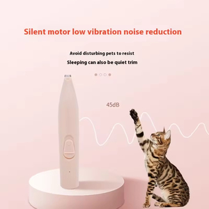 Tondeuse professionnelle pour animaux de compagnie Petop en acier inoxydable avec lumière LED, tête de coupe de 11 mm, pour pattes, yeux, oreilles, fessier, rasage partiel - Product Image 3