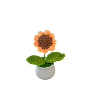 Pot de fleurs tressé à la main pour bouquet de tournesols, idéal pour fleurs fraîches préservées, parfait pour les marchés nocturnes ou comme cadeau pour la Fête des Enseignants - Product Image 5