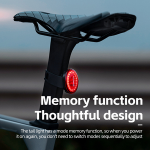 Luz Trasera para Bicicleta <span class=keywords><strong>ROCKBROS</strong></span> Inteligente Ultra Brillante, Recargable, Impermeable, LED - Product Image 4
