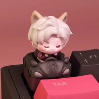 Keycap Love and Deepspace en résine 3D, périphériques de jeu, personnages Rafayel/Sylus/Xavier/Caleb/Zayne, artisanat fait main, keycap de clavier