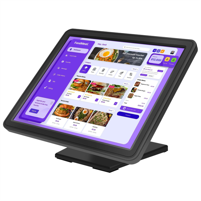 New 17 Inch Capacitive Touch Screen Monitor with 10 Points 4:3 Aspect Ratio LED Backlight for Business POS Systems