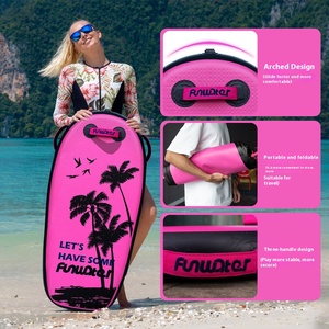 Planche de surf <span class=keywords><strong>gonflable</strong></span> en PVC améliorée planche de natation portable planche à pagaie durable en tissu brossé haute résistance résistant aux rayures - Product Image 2