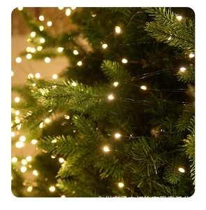 100m màu xanh lá cây Dây đồng dẫn dây đèn cây thông giáng sinh trang trí điều khiển từ xa bầu không khí Vòng hoa IP65 năng lượng mặt trời Powered - Product Image 2