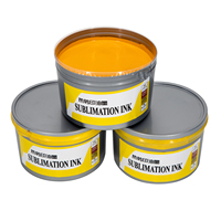 Tinta Sublimasi Offset Pewarna Densitas Tinggi dengan Kuning Neon