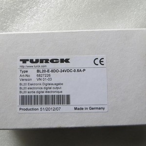Module de sortie Turck Bl20 8 sorties 24Vdc 0.5A Interface numérique P Fabriqué en Allemagne - Product Image 1