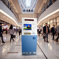 Honyi Machine automatique de paiement en libre-service Distributeur de billets de banque Kiosque de paiement de factures de cartes Kiosque de paiements en espèces et en pièces de monnaie