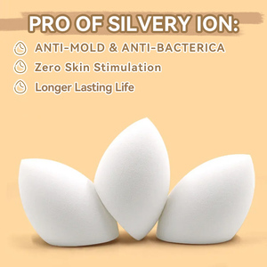Esponja de Maquillaje <span class=keywords><strong>AG</strong></span>+ Extra Suave, Libre de Látex, Antibacteriana, de Poliuretano Hidrófilo con Iones de Plata 2025 - Product Image 3