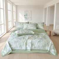 Ensemble de housse de couette en lyocell 60S de qualité supérieure, doux, lisse, hypoallergénique, ensemble de linge de lit, taille King/Queen