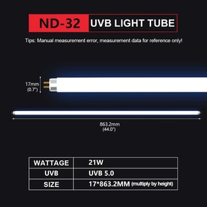 ND-32 PET Reptile Pet Habitat éclairage 220v <span class=keywords><strong>UVB</strong></span> Fluorescent désert T5 ampoule 10.0 <span class=keywords><strong>UVB</strong></span> lumière du jour lampe reptile accessoires - Product Image 6