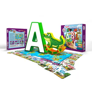 Alphabet AR technology 3d puzzle game world map puzzle education learning puzzle for kids