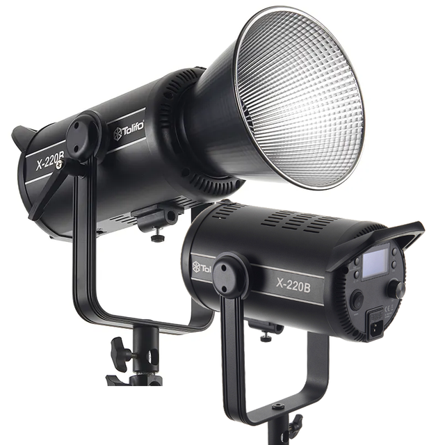 Tolifo 230W X-220B Bi-color Led Video Light CRI 97+ TLCI 98+ 2700K-6500K COB Photography Film Lighting with APP DMX Control