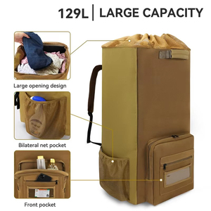 Sac à dos à roulettes pour le linge, sac à linge de voyage imperméable pour la blanchisserie, le dortoir universitaire, l'appartement, les voyages et le camping - Product Image 3