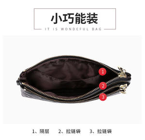 Long <b>Wallet</b> <b>Purse</b> <b>for</b> <b>Women</b> Girls Genuine Cow Leather Fashion Clutch Bag Handbag Cool Multifunction - Product Image 5